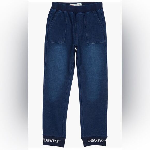 Levi's® Kids' Logo Denim stretch Joggers size 16-18  (Big Kid), NWT - Picture 1 of 8